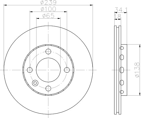 NF PARTS Тормозной диск NF1699112